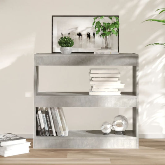Libreria/Divisorio Grigio Cemento 80x30x72 cm | homemem39