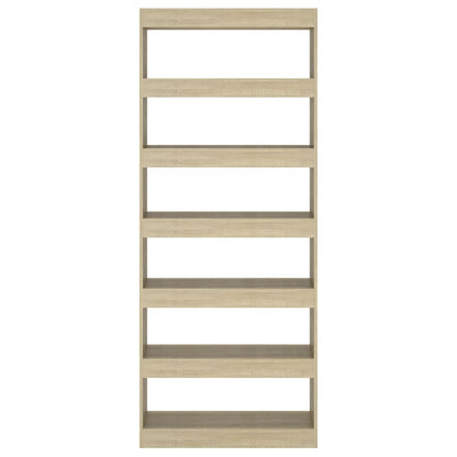 Libreria/Divisorio Rovere Sonoma 80x30x198 cm in Truciolato