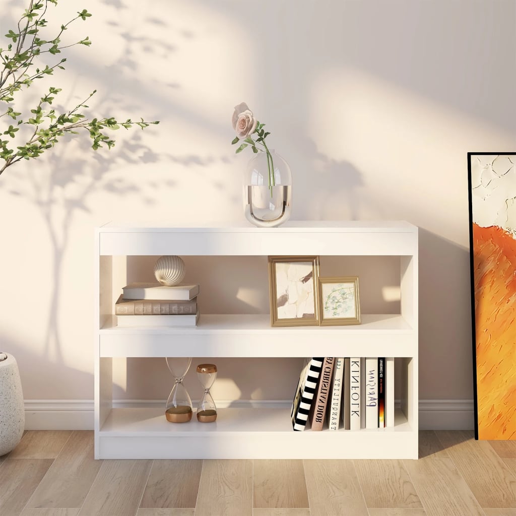 Libreria/Divisorio Bianco 100x30x72 cm - homemem39