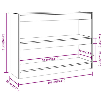 Libreria/Divisorio Bianco 100x30x72 cm - homemem39