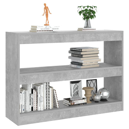 Libreria/Divisorio Grigio Cemento 100x30x72 cm | homemem39