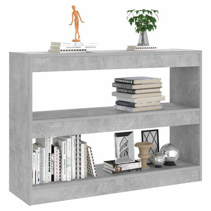 Libreria/Divisorio Grigio Cemento 100x30x72 cm