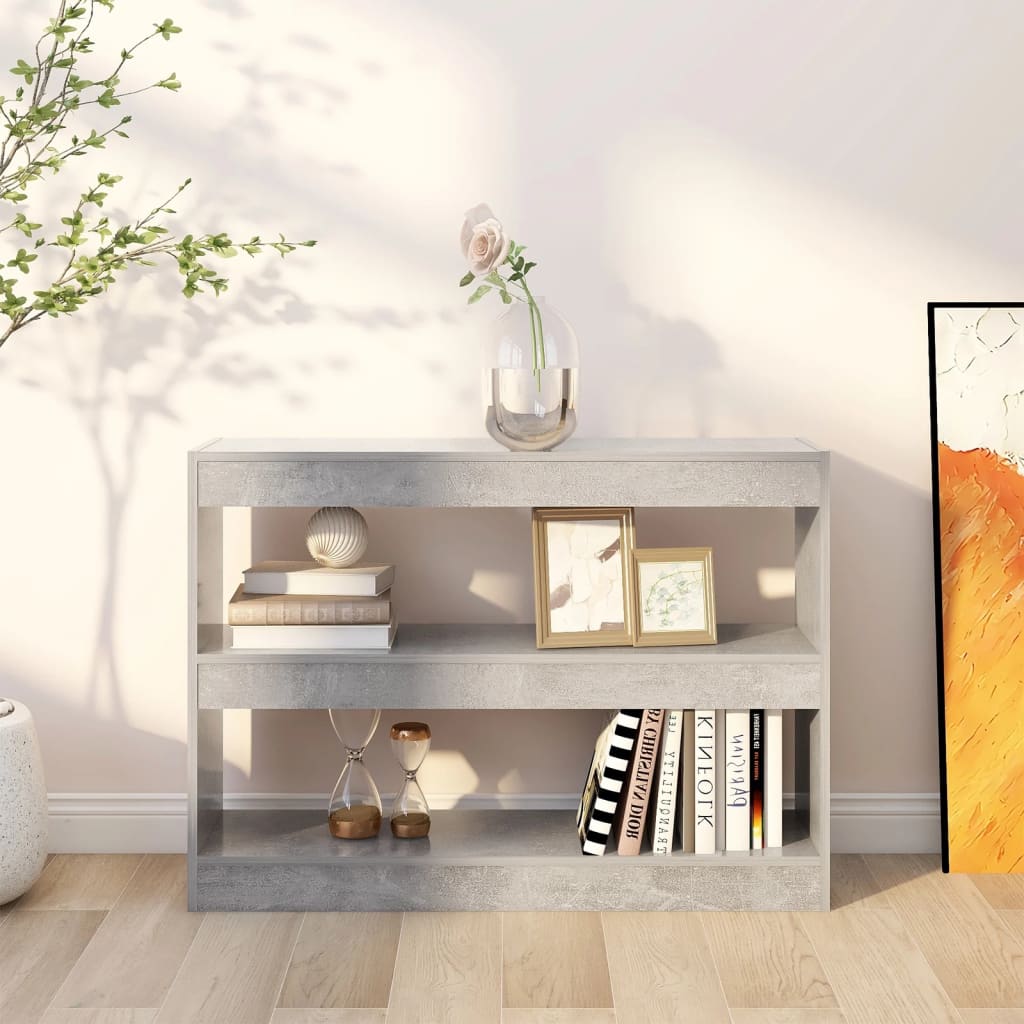 Libreria/Divisorio Grigio Cemento 100x30x72 cm | homemem39