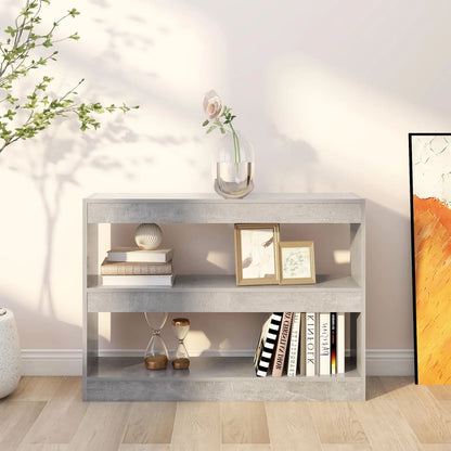 Libreria/Divisorio Grigio Cemento 100x30x72 cm | homemem39