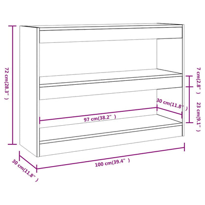 Libreria/Divisorio Grigio Cemento 100x30x72 cm