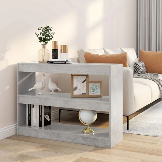 Libreria/Divisorio Grigio Cemento 100x30x72 cm | homemem39