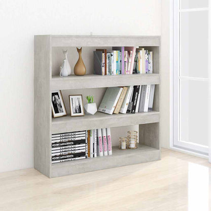 Libreria/Divisorio Grigio Cemento 100x30x103 cm
