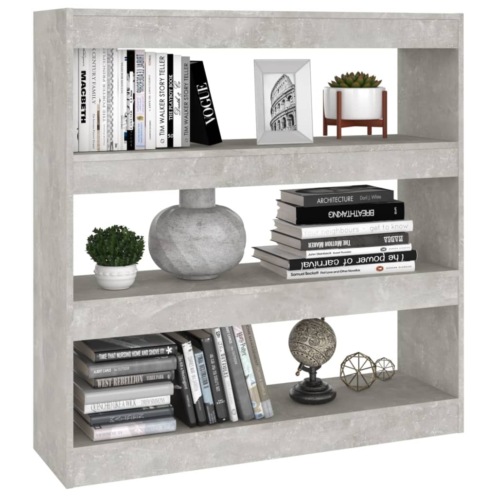 Libreria/Divisorio Grigio Cemento 100x30x103 cm | homemem39