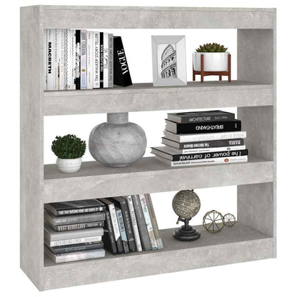 Libreria/Divisorio Grigio Cemento 100x30x103 cm