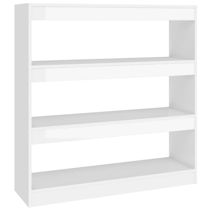 Libreria/Divisorio Bianco Lucido 100x30x103 cm - homemem39