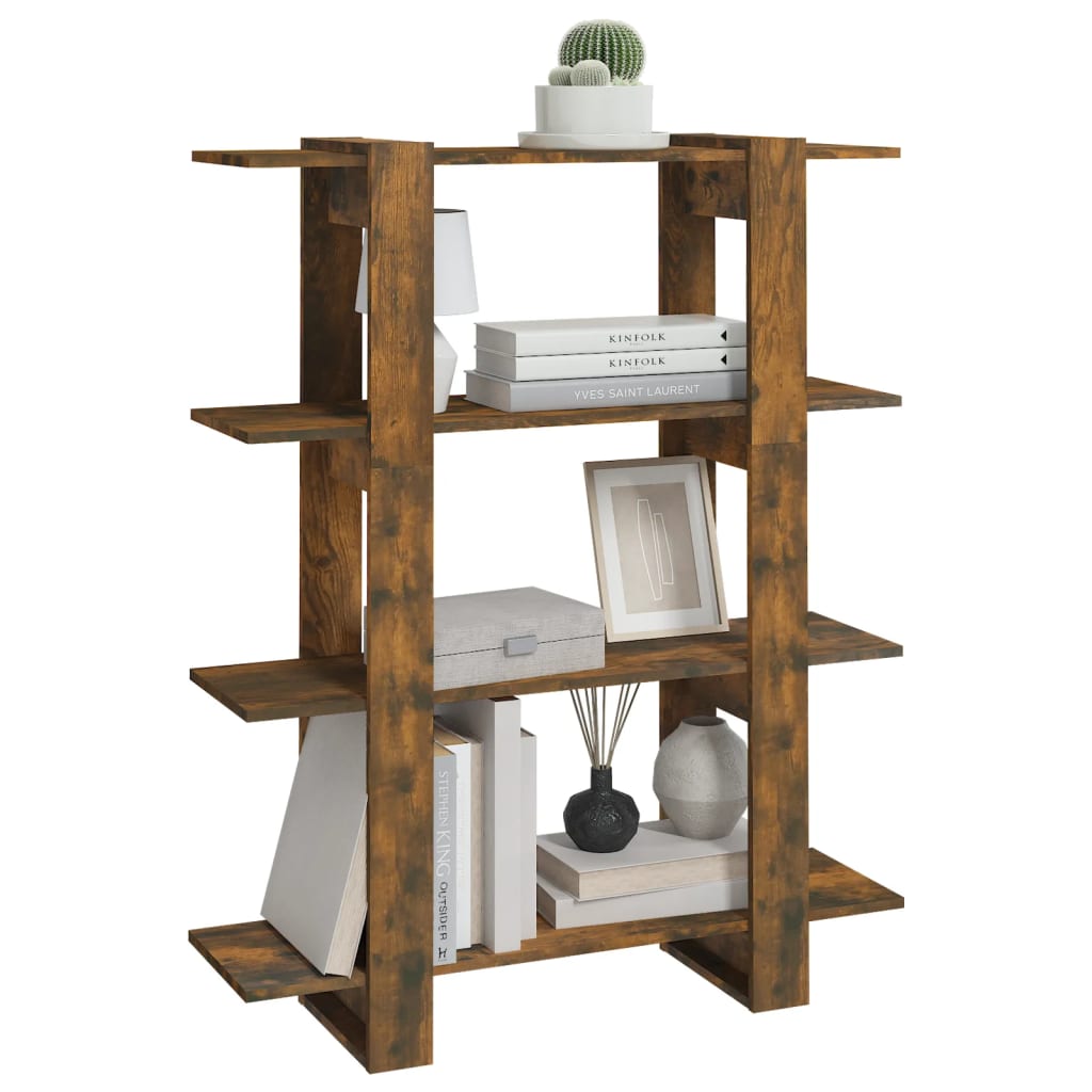 Libreria/Divisorio Rovere Fumo 100x30x123,5 cm