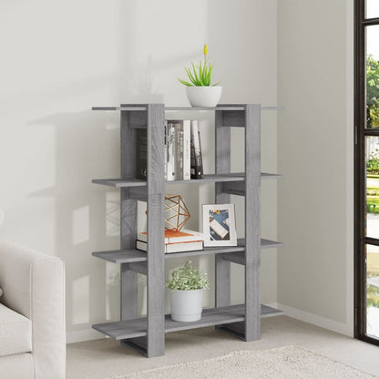 Libreria/Divisorio Grigio Sonoma 100x30x123,5 cm | homemem39