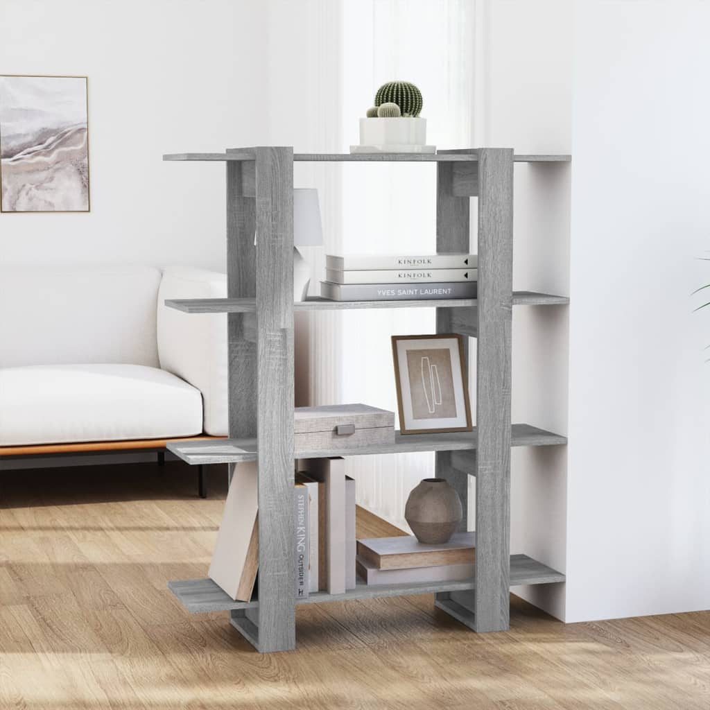 Libreria/Divisorio Grigio Sonoma 100x30x123,5 cm | homemem39
