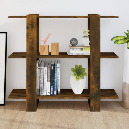 Libreria/Divisorio Rovere Fumo 100x30x87 cm | homemem39