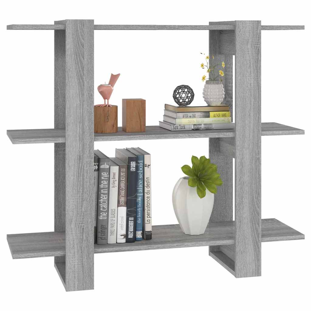 Libreria/Divisorio Grigio Sonoma 100x30x87 cm