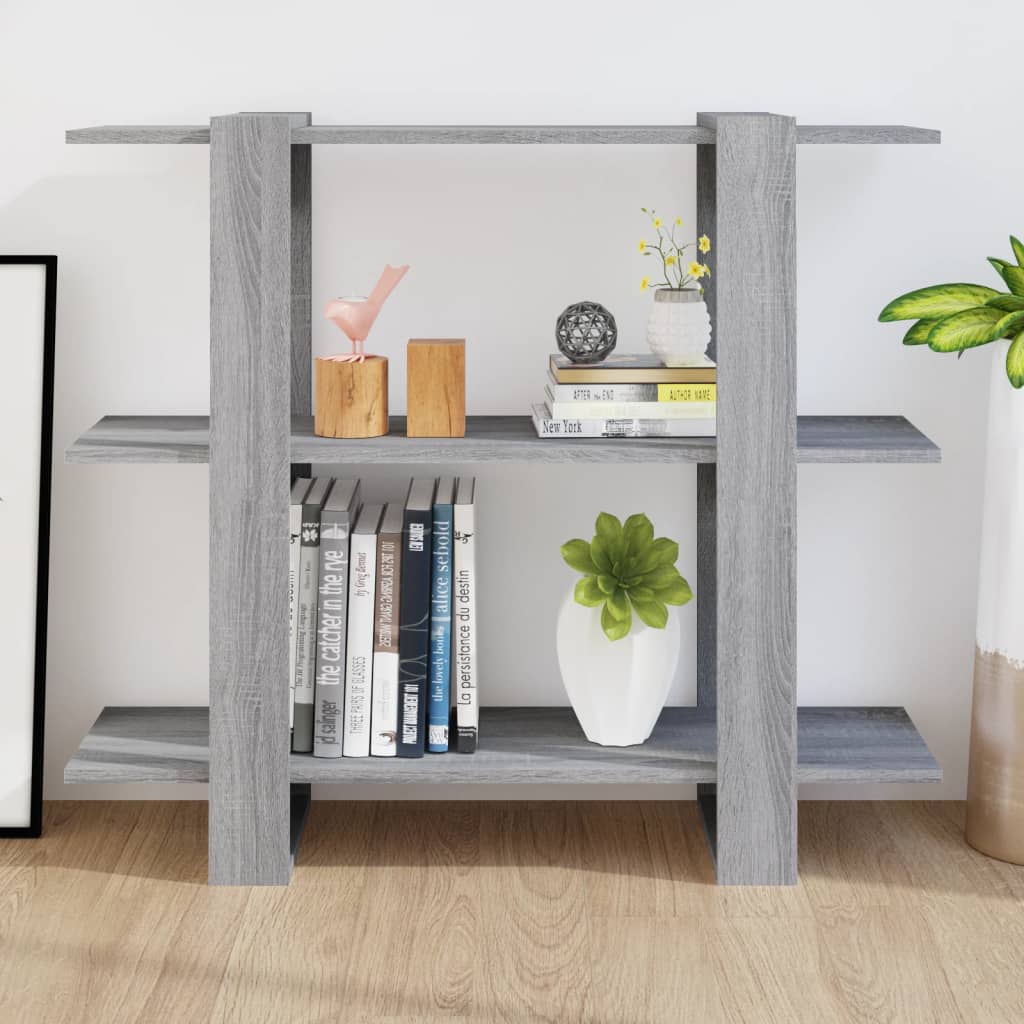 Libreria/Divisorio Grigio Sonoma 100x30x87 cm | homemem39