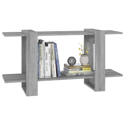 Libreria Grigio Marrone 100x30x51 cm in Legno Multistrato | homemem39