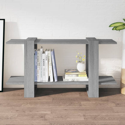 Libreria Grigio Marrone 100x30x51 cm in Legno Multistrato | homemem39