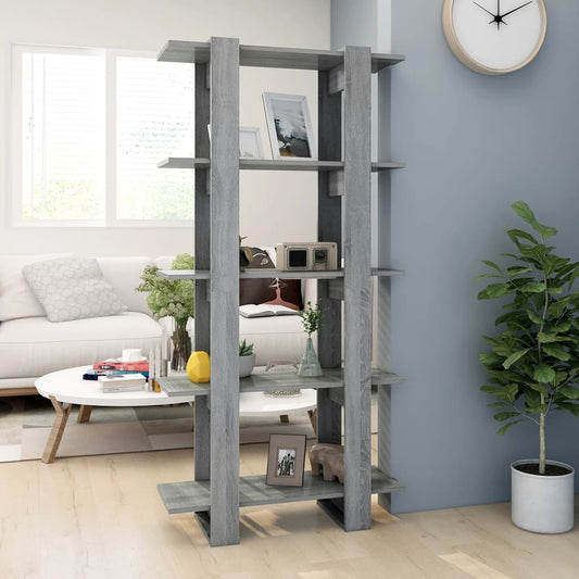 Libreria/Divisorio Grigio Sonoma 80x30x160 cm in Truciolato | homemem39