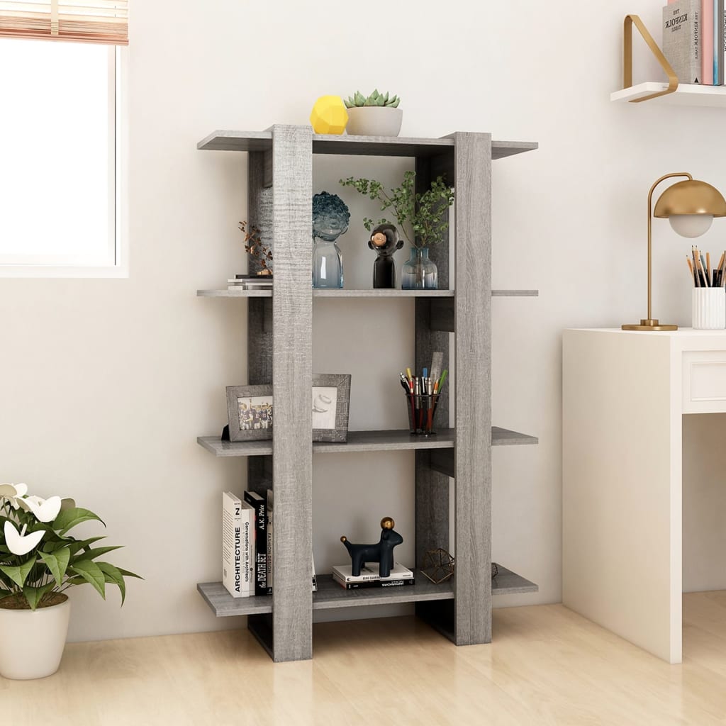 Libreria/Divisorio Grigio Sonoma 80x30x123,5 cm | homemem39