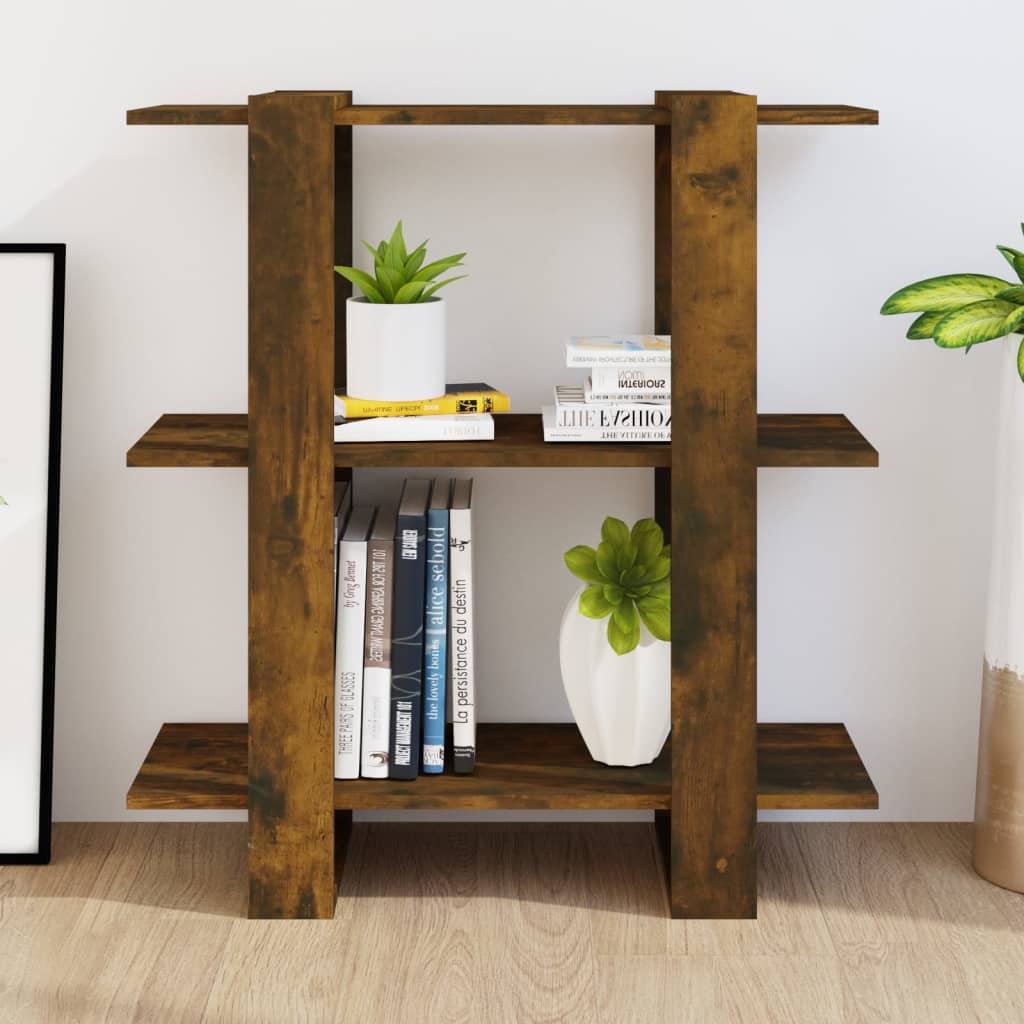 Libreria/Divisorio Rovere Fumo 80x30x87 cm | homemem39