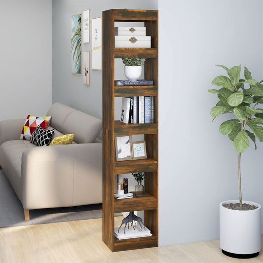 Libreria/Divisorio Rovere Fumo 40x30x198 cm | homemem39