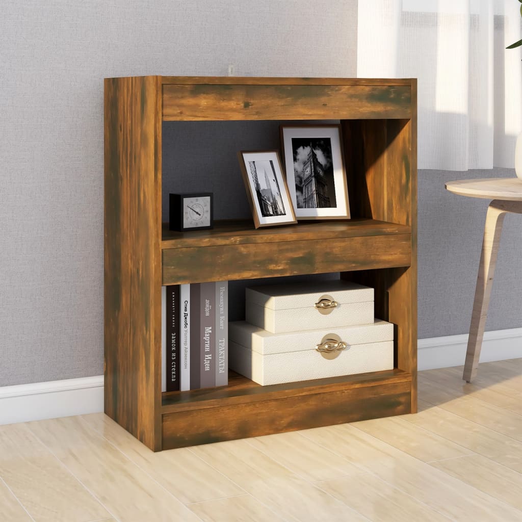 Libreria/Divisorio Rovere Fumo 60x30x72 cm | homemem39