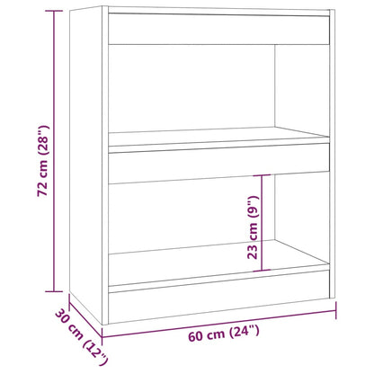 Libreria/Divisorio Grigio Sonoma 60x30x72 cm | homemem39