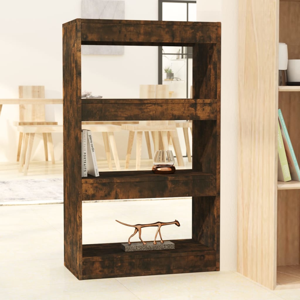 Libreria/Divisorio Rovere Fumo 60x30x103 cm in Truciolato | homemem39