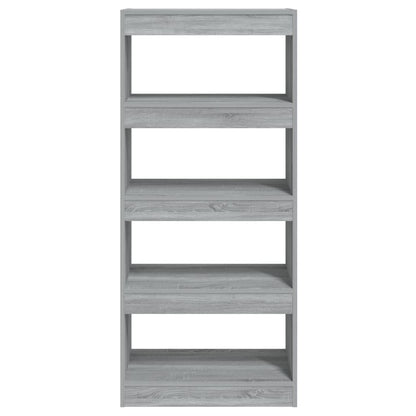 Libreria/Divisorio Grigio Sonoma 60x30x135 cm Legno Multistrato | homemem39