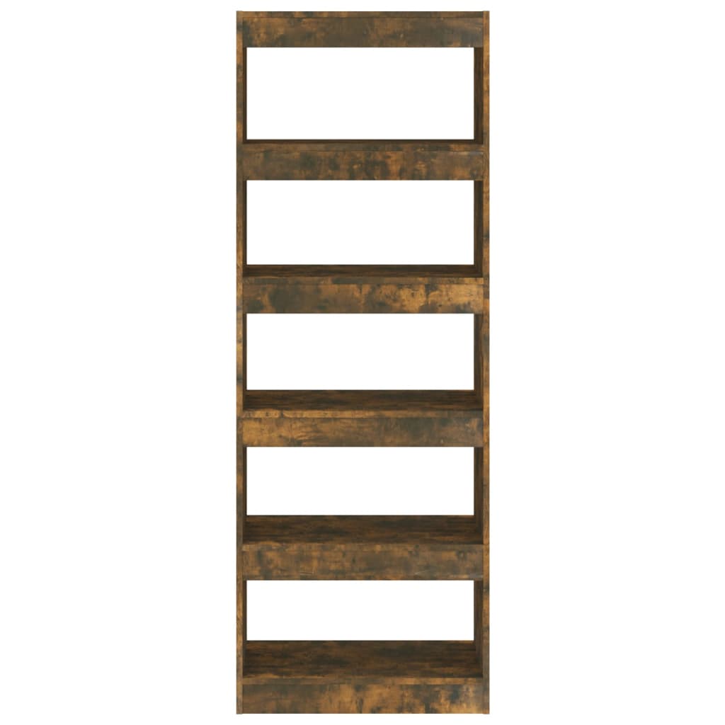 Libreria/Divisorio Rovere Fumo 60x30x166 cm in Truciolato | homemem39