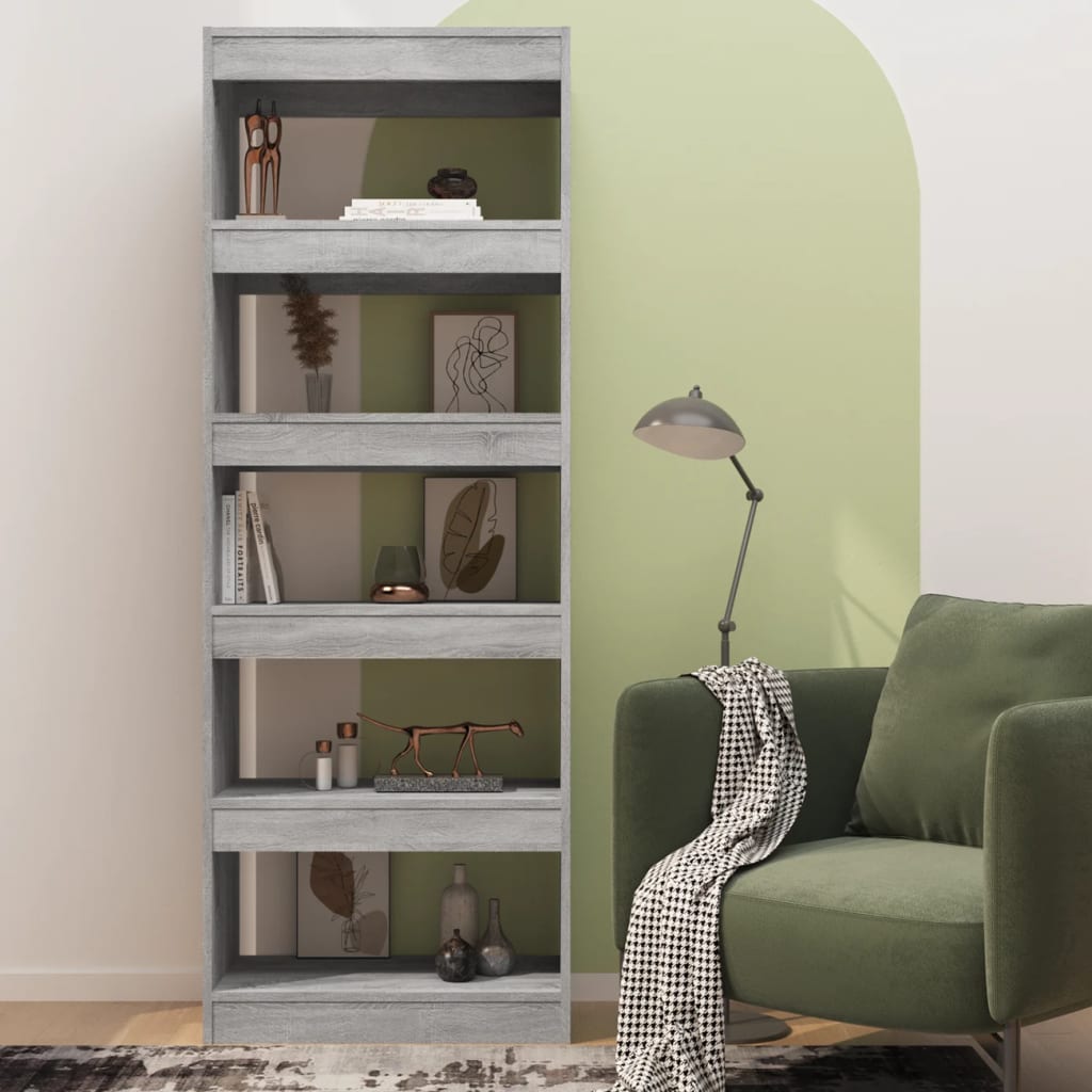 Libreria/Divisorio Grigio Sonoma 60x30x166 cm in Truciolato | homemem39
