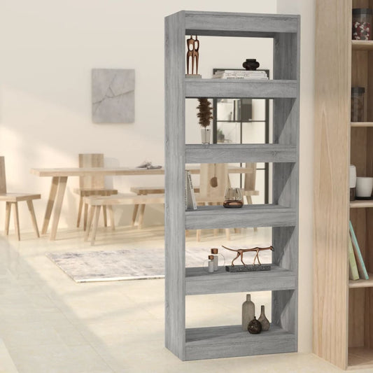 Libreria/Divisorio Grigio Sonoma 60x30x166 cm in Truciolato | homemem39