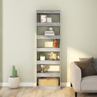 Libreria/Divisorio Grigio Sonoma 60x30x198 cm | homemem39