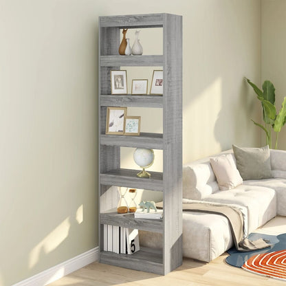 Libreria/Divisorio Grigio Sonoma 60x30x198 cm | homemem39