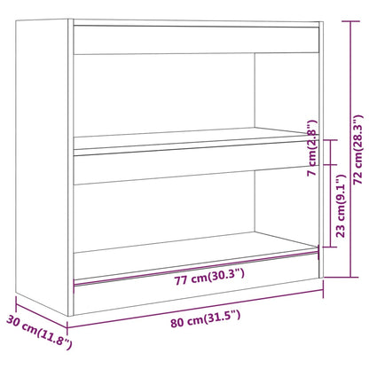 Libreria/Divisorio Grigio Sonoma 80x30x72 cm | homemem39