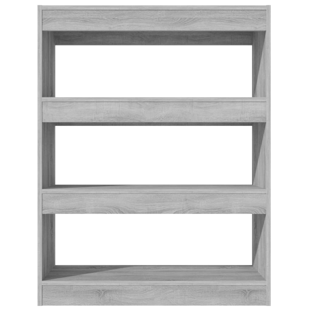 Libreria/Divisorio Grigio Sonoma 80x30x103 cm Legno Multistrato | homemem39