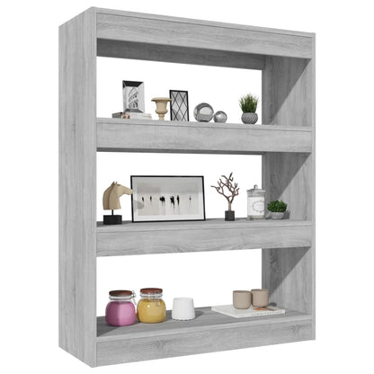 Libreria/Divisorio Grigio Sonoma 80x30x103 cm Legno Multistrato | homemem39