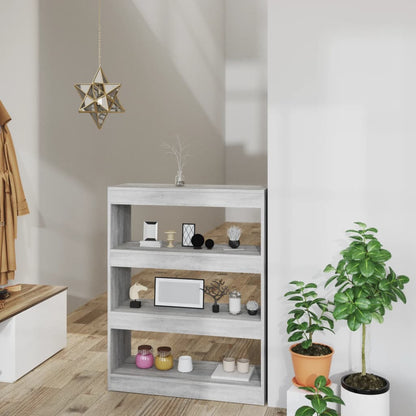 Libreria/Divisorio Grigio Sonoma 80x30x103 cm Legno Multistrato | homemem39