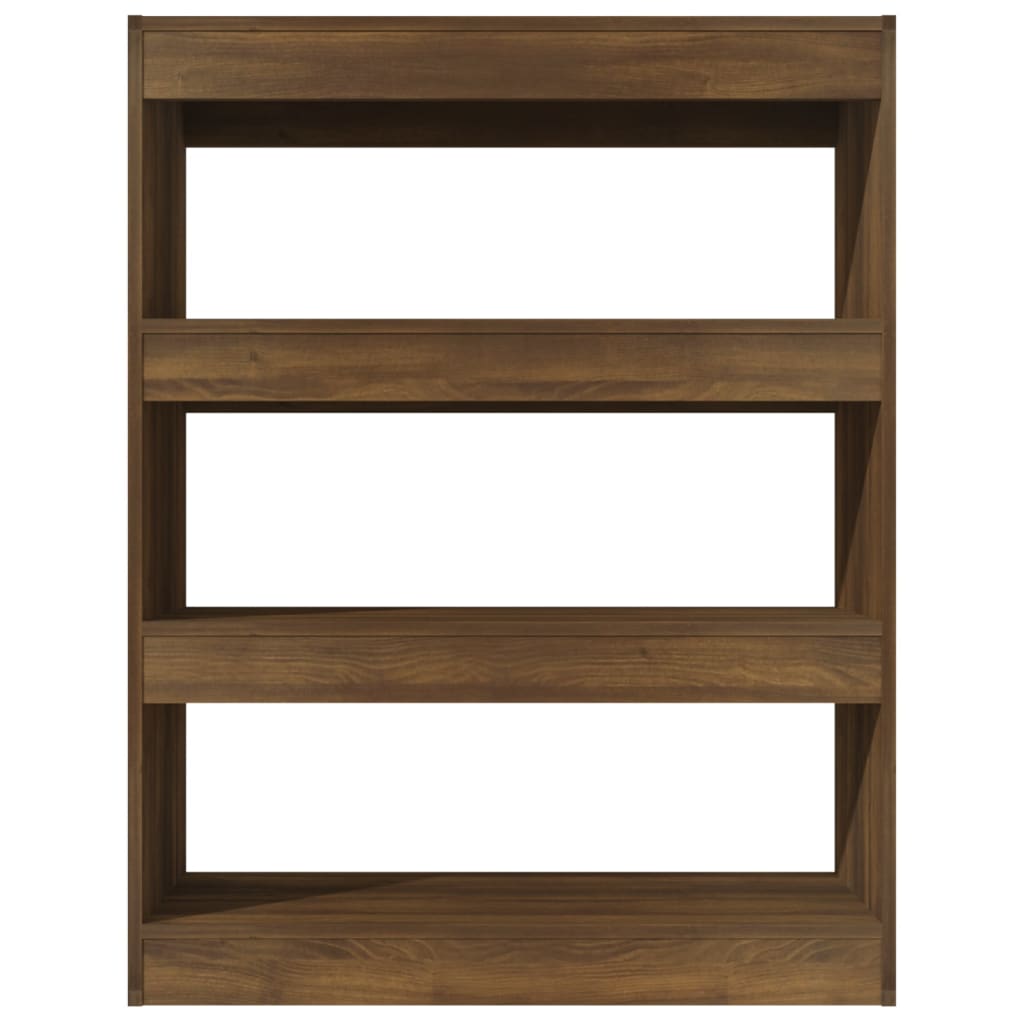 Libreria/Divisorio Rovere Marrone 80x30x103cm Legno Multistrato - homemem39