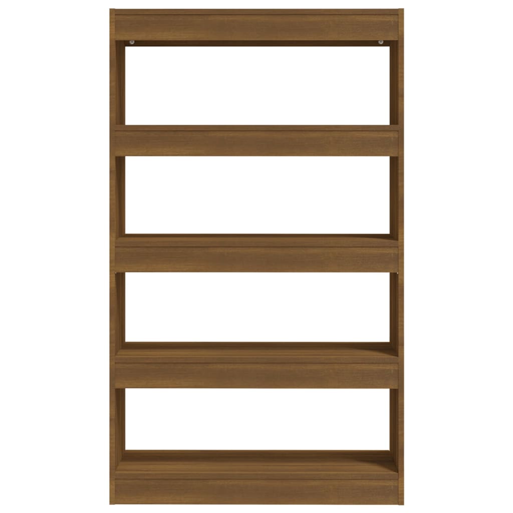 Libreria/Divisorio Rovere Marrone 80x30x135 cm in Truciolato | homemem39