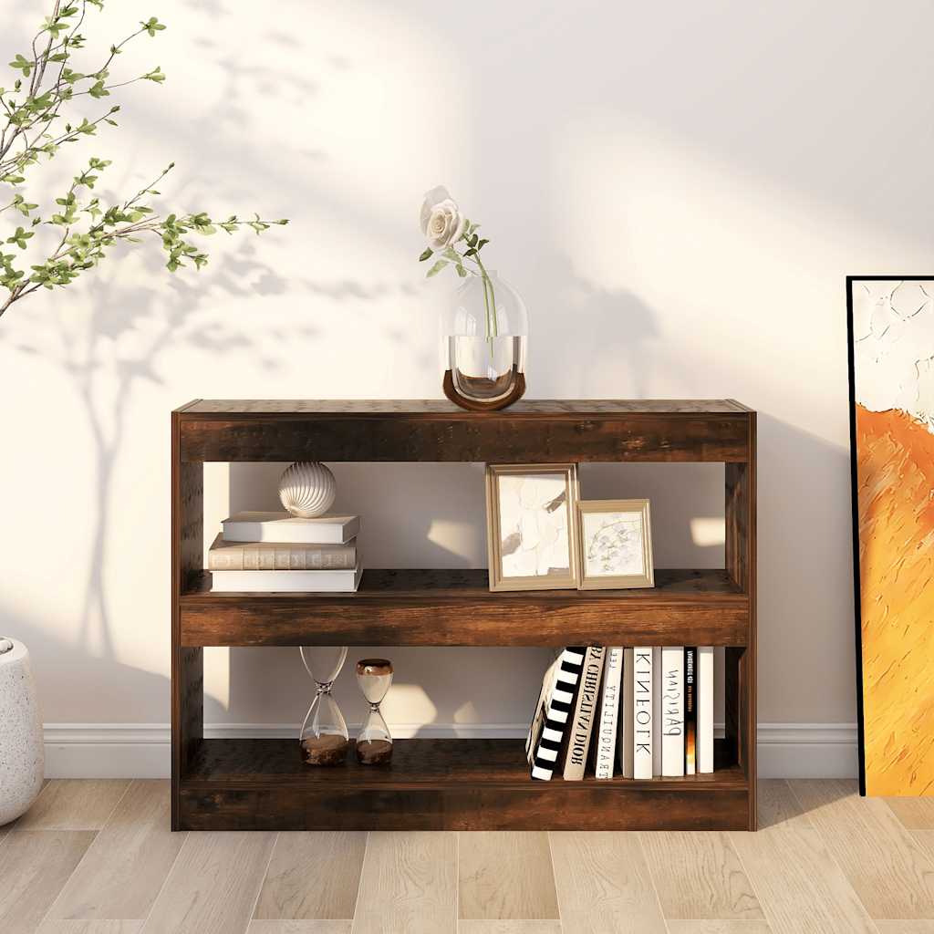 Libreria/Divisorio Rovere Fumo 100x30x72 cm | homemem39