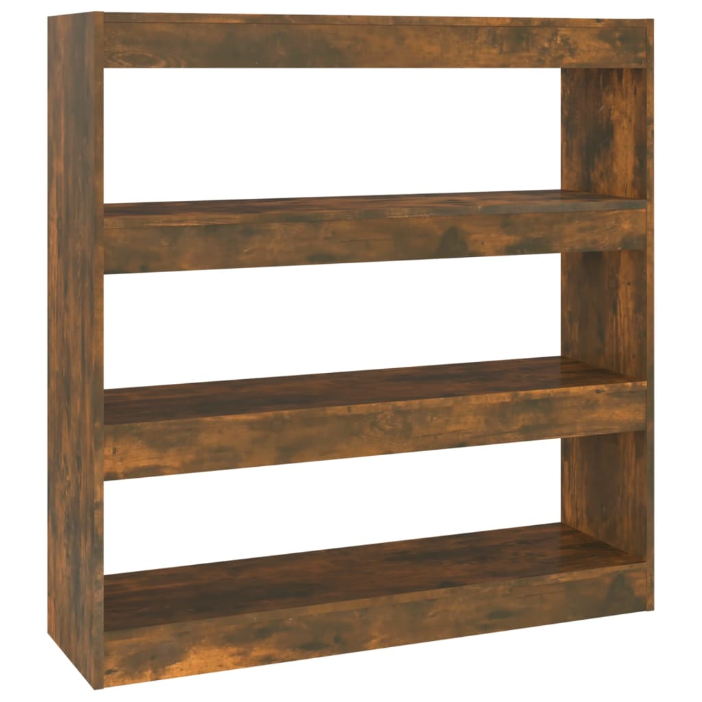 Libreria/Divisorio Rovere Fumo 100x30x103 cm | homemem39