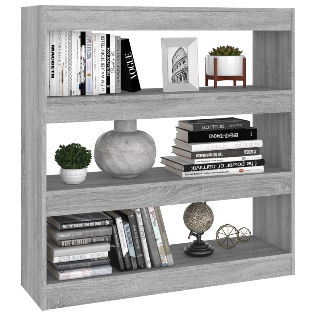 Libreria/Divisorio Grigio Sonoma 100x30x103 cm | homemem39