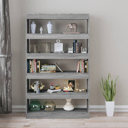 Libreria/Divisorio Grigio Sonoma 100x30x166 cm | homemem39