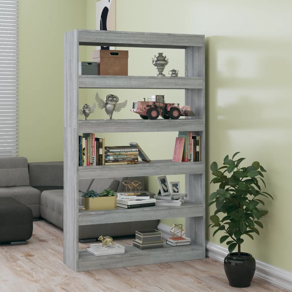 Libreria/Divisorio Grigio Sonoma 100x30x166 cm | homemem39