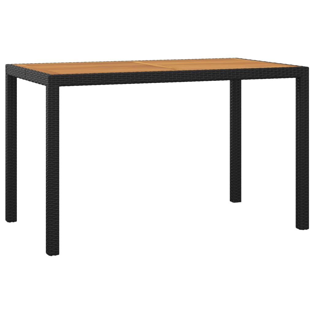 Set da Pranzo da Giardino 3 pz con Cuscini in Polyrattan Nero | homemem39