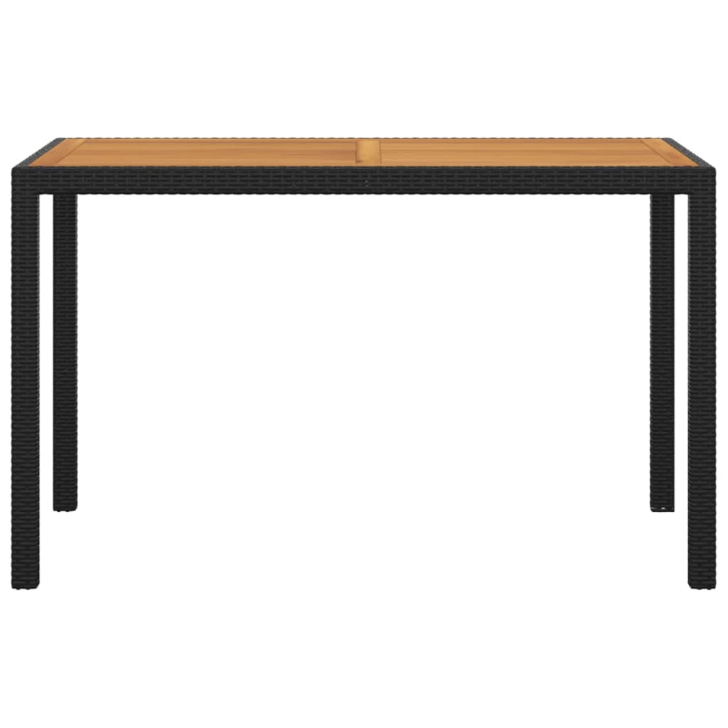 Set da Pranzo da Giardino 3 pz con Cuscini in Polyrattan Nero | homemem39