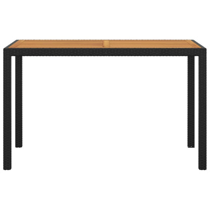 Set da Pranzo da Giardino 3 pz con Cuscini in Polyrattan Nero | homemem39