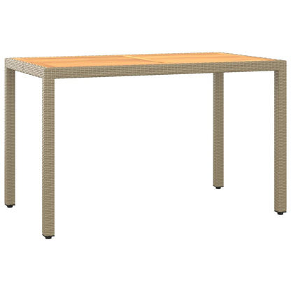Set da Pranzo da Giardino 5 pz con Cuscini Beige in Polyrattan | homemem39